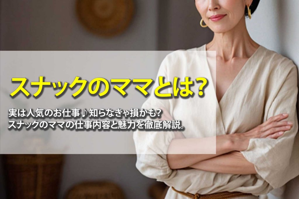 スナックのママってどんな仕事？仕事内容や魅力をわかりやすく解説